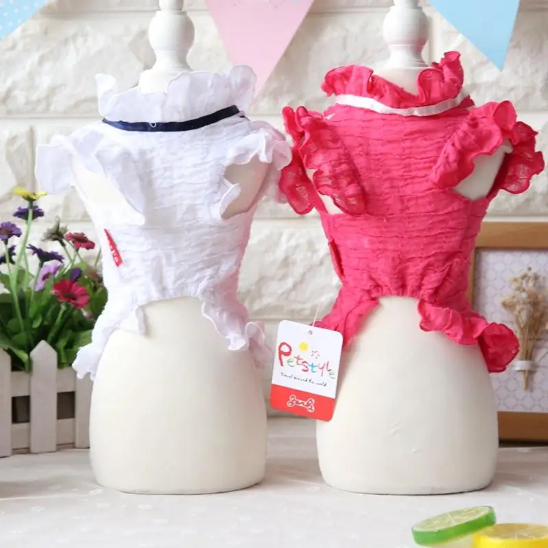 Хлопковая летняя рубашка принцессы с бантом для девочек блузка одежда собак