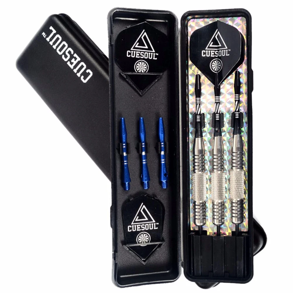 CUESOUL 23g Dart Barrels Steel Tip Darts Set With Aluminum Shafts and Slim Case Free Shipping | Спорт и развлечения