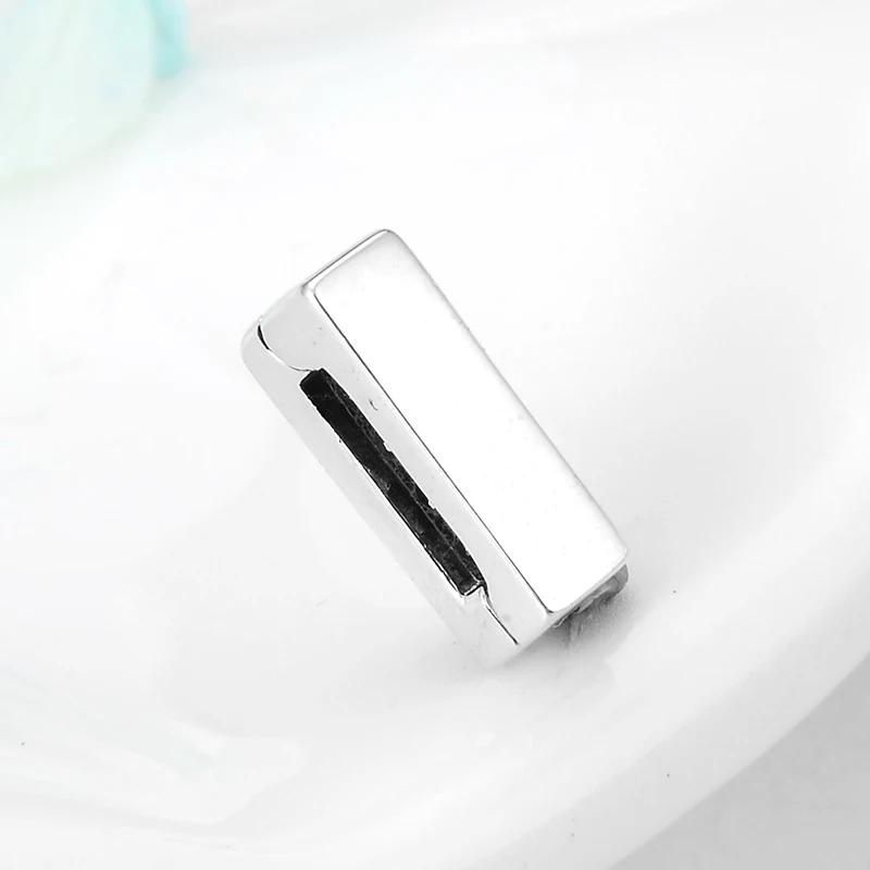 Подлинная стерлингового серебра 925 пробы Серебристая полоска форма