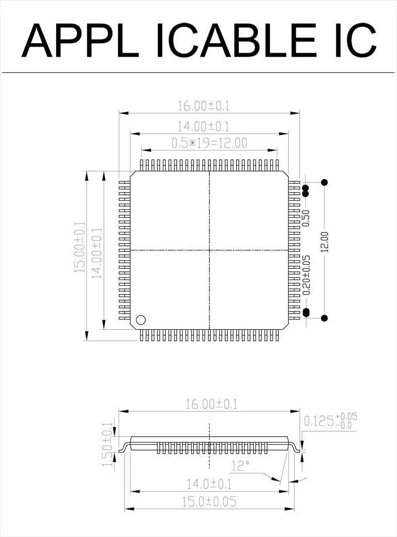 1 шт. * TQFP100 FQFP100 QFP100 сгорание в розетке тестовый адаптер IC Размер 14x14 мм Шаг 0 5