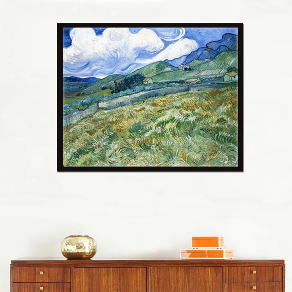 Картина маслом на пейзаже Ван Гог художественное произведение репродукция Wheatfield