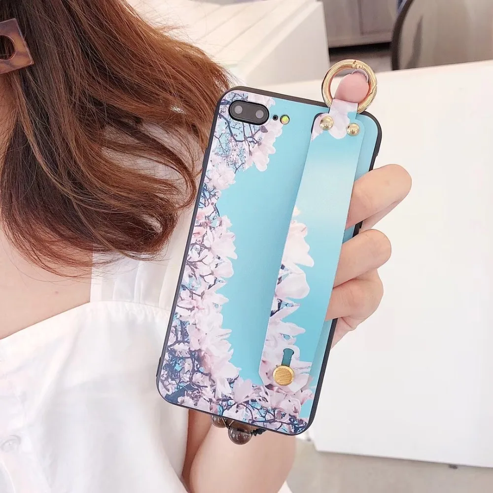 VIVIAUG Лидер продаж Мода цветок Смарт Чехлы для coque iphone х чехол 6s 7 8 плюс крышка