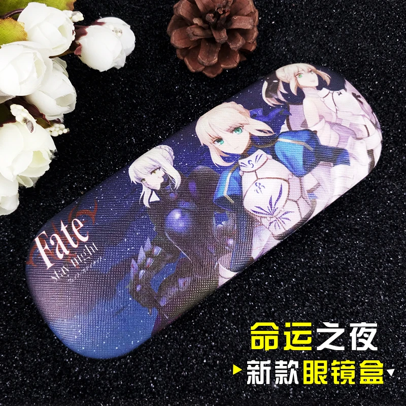 Fate night Различные аниме очки чехол s Fate/stay night sword art online Студенческая Личность Простой свежий Чехол для очков - Цвет: Fate night
