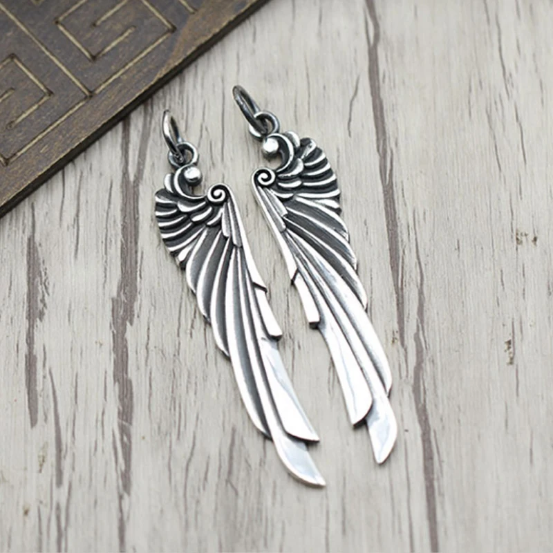 

Pure 925 Sterling Silver Jewelry Charms Punk Pendants for Men And Women Thai Silver Necklace Chain Fine Gift 1540