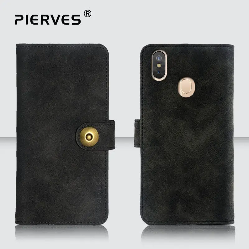 Pierves Марка Ретро искусственная кожа бумажник чехол держателей карт случаях