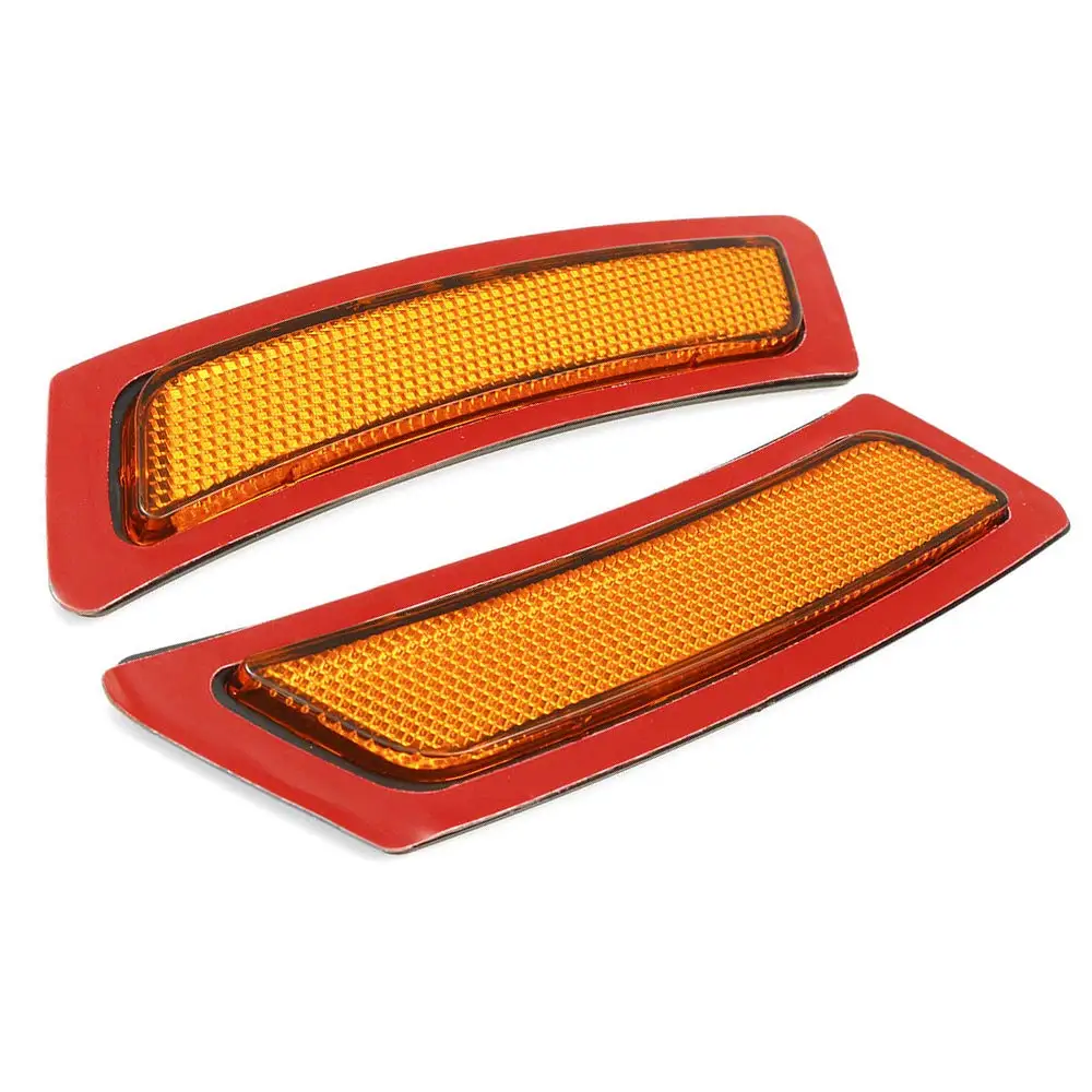 

2PCS Crystal Amber Lens Front Side Marker Fender Bumper Reflector For BMW F10 5 Series 2011-2014 BASE Bumper Models