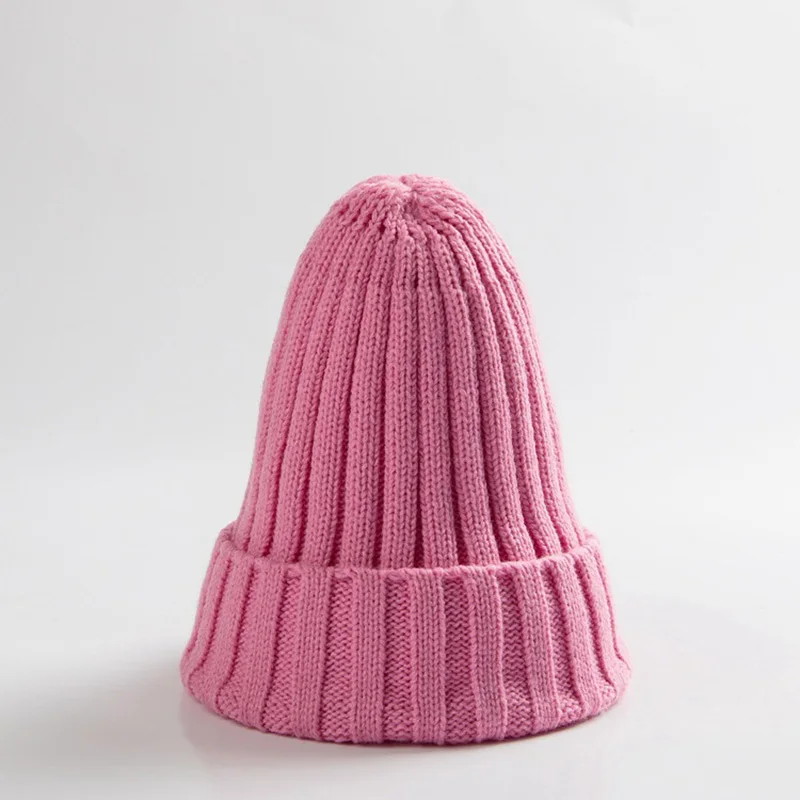 Pink Mother Ideacherry/1 шт., осенне-зимние шерстяные шапки для новорожденных мальчиков и девочек, теплые вязаные крючком детские шапочки для родителей, мягкая детская шапочка, детская шапка - Цвет: Pink Mother