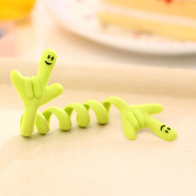 2021 Новый палец выражение наушники кабель провод организатор зарядка через USB для