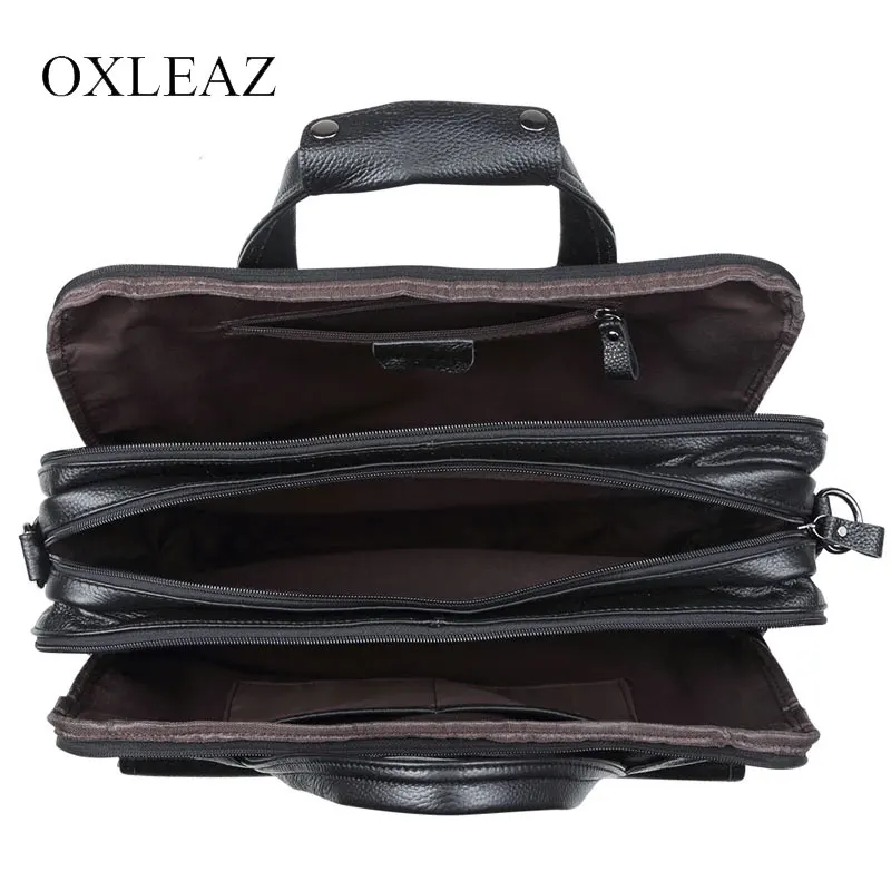 OXLEAZ брендовые 15 &quotмужские деловые сумки мужской портфель для ноутбука мужская