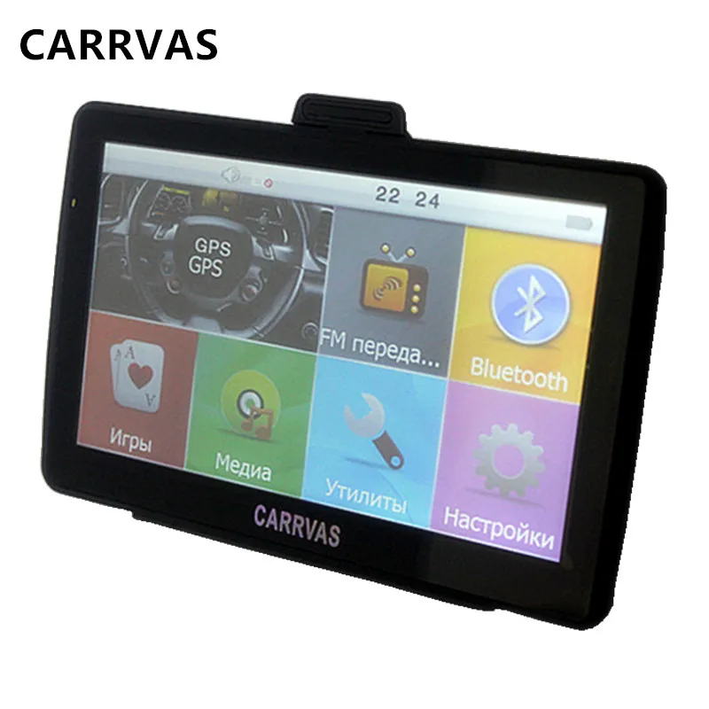 CARRVAS 7 дюймов HD Автомобильный ГРУЗОВИК GPS Навигатор 800 МГЦ Bluetooth AV-IN 2016 Новые Карты