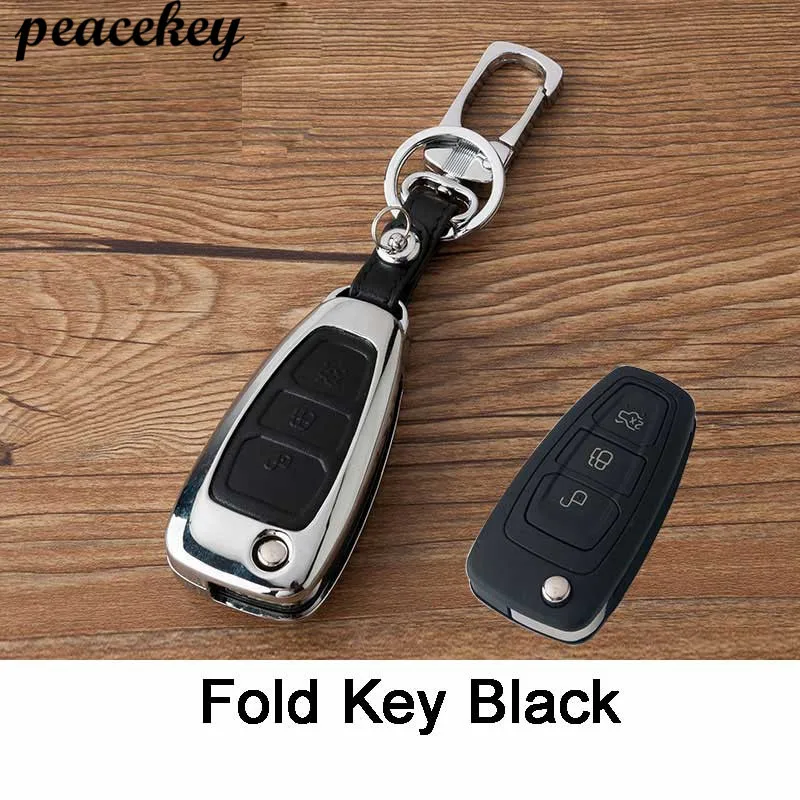 Чехол для ключей из цинкового сплава и кожи стилизации автомобильного пульта