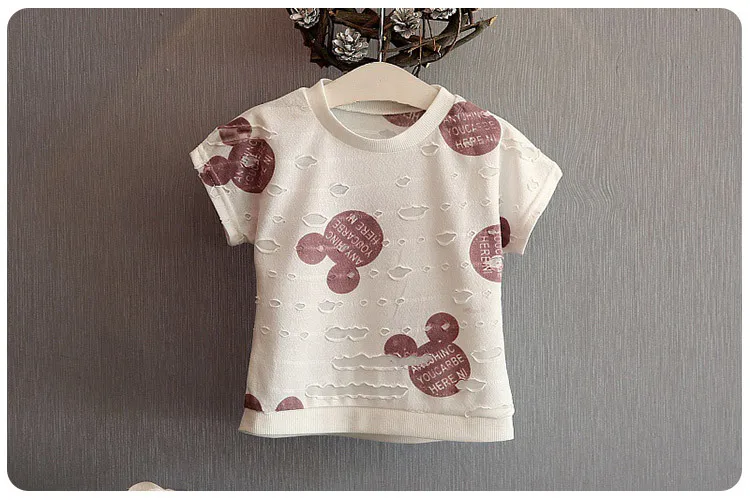 Girls clothing sets 2-7Y long sleeve cute mickey kids clothes baby girls conjuntos infantis menina minnie ropa de bebe | Детская одежда