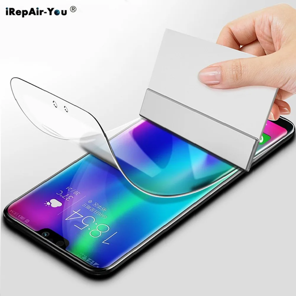 9D Soft Hydrogel Film For Huawei P10 Plus Mate 20X Pro Screen Protector Honor 10 9 Lite 8C 8X V10 Full Cover | Мобильные телефоны и