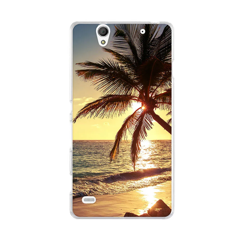 Силиконовый чехол для sony Xperia C4 E5303 E5306 E5353 5,5 дюймов, мягкие ТПУ чехлы для телефонов с принтом, Мультяшные чехлы