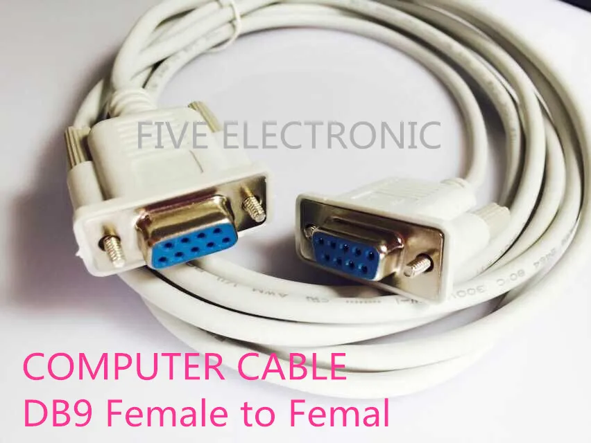 Соединитель кабеля DB9 Мама мама с последовательным портом. Разъем для