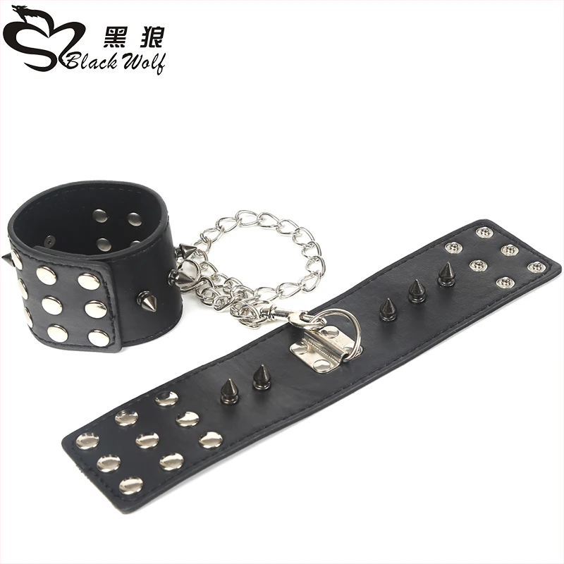 Высококачественные наручники и кожаные манжеты на лодыжках строгие парные бдсм