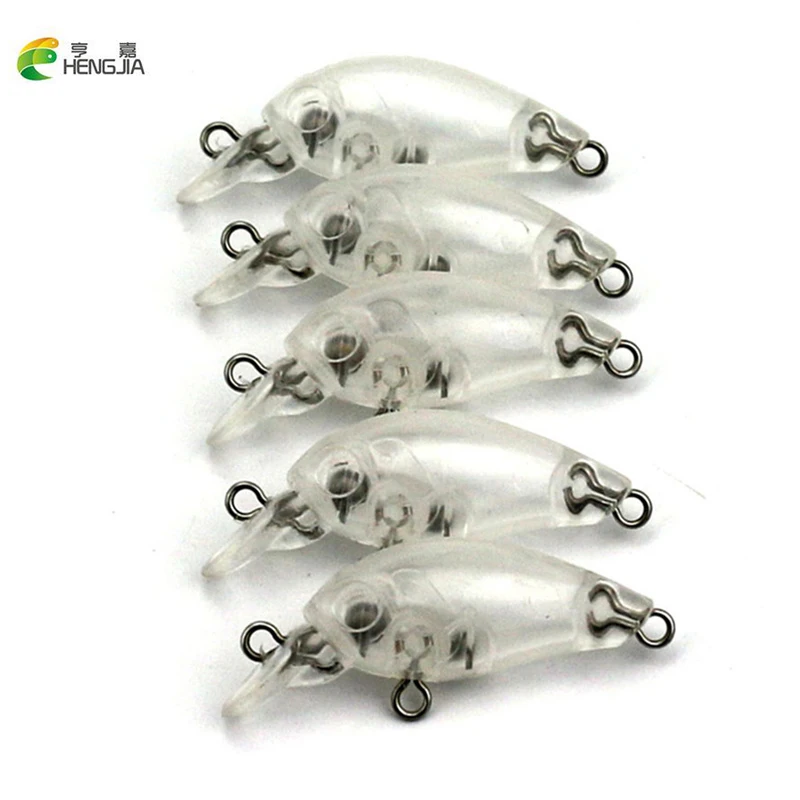 100 шт. 3 г 4 7 см неокрашенные приманки Crankbait Iscas Artificiais ABS пластиковая жесткая