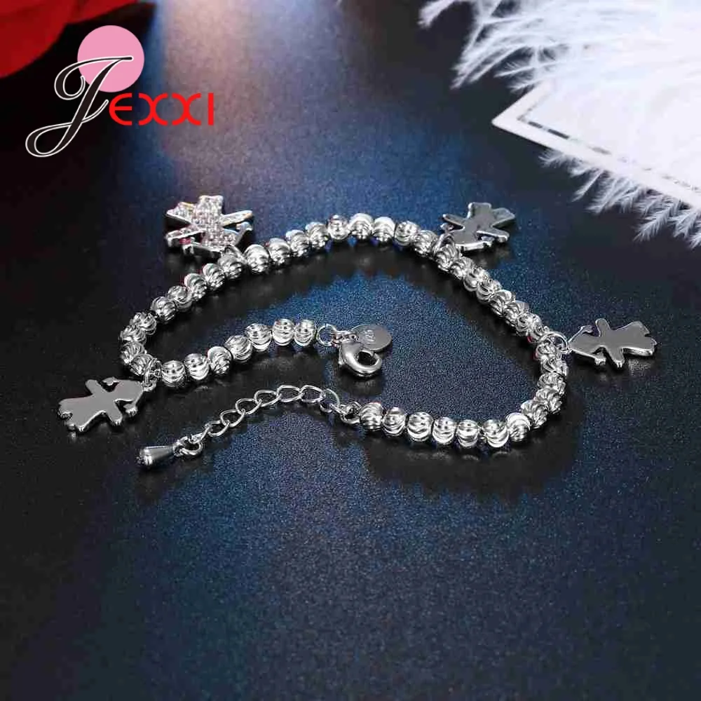 Белый браслет с подвеской в форме милого ребенка роскошный Романтичный подарок