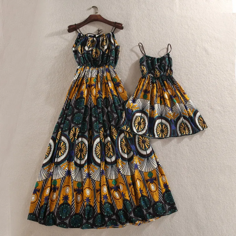 Платье для мамы и дочки вечернее элегантное платье комплект одежды в богемном