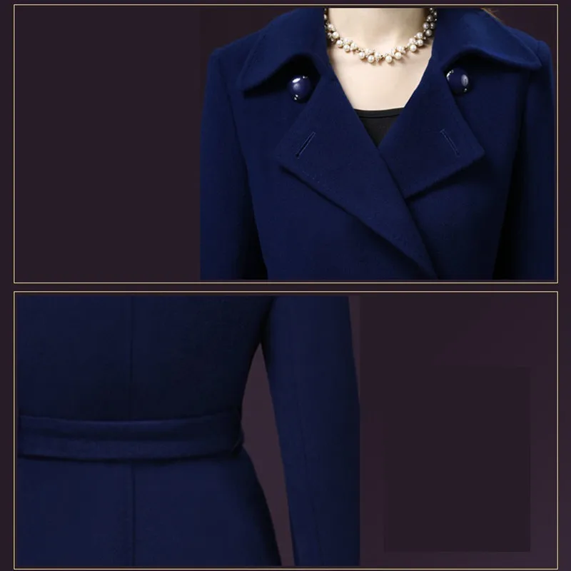 Женское кашемировое пальто с длинным рукавом Осень-зима 2020 | Женская одежда