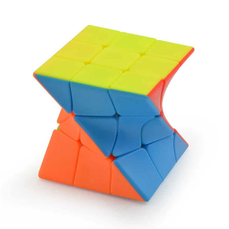 

Distorted Irregular 3x3x3 Speed Magic Cube Stickerless Twist Puzzle Toy Brain Teaser 3D IQ Game ABS Multi-Color Gift 3x3 Strange