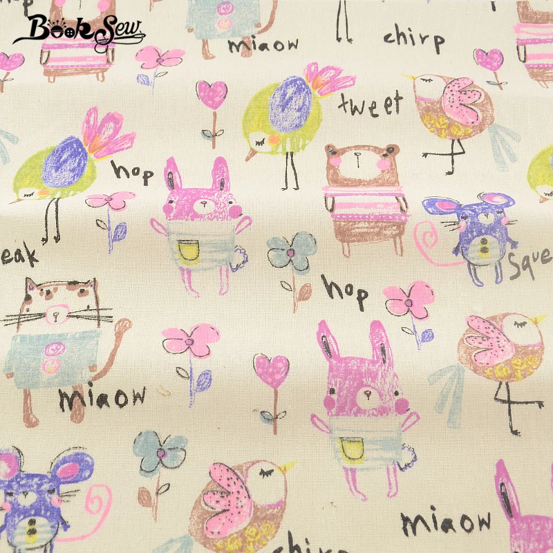 Booksew домашний текстиль с милыми рисунками из мультфильмов хлопчатобумажная