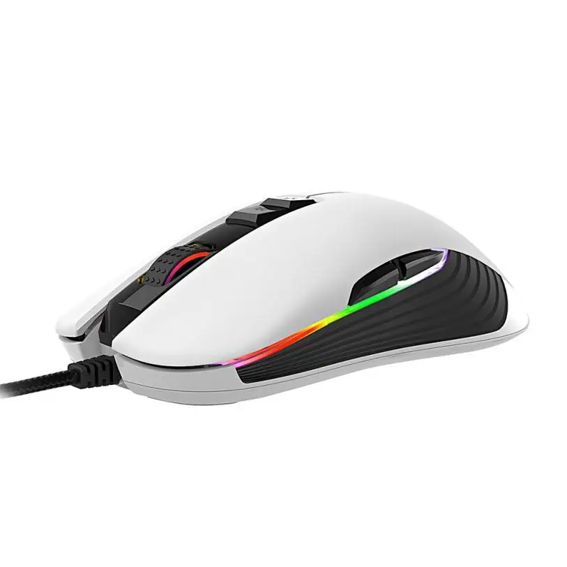Новая Проводная игровая мышь 5000DPI светодиодный с подсветкой дыхание USB