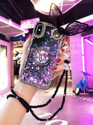 Роскошный высококачественный блестящий чехол для iPhone 12 11 Pro MAX X XR XS 6 6S 7 8 Plus с