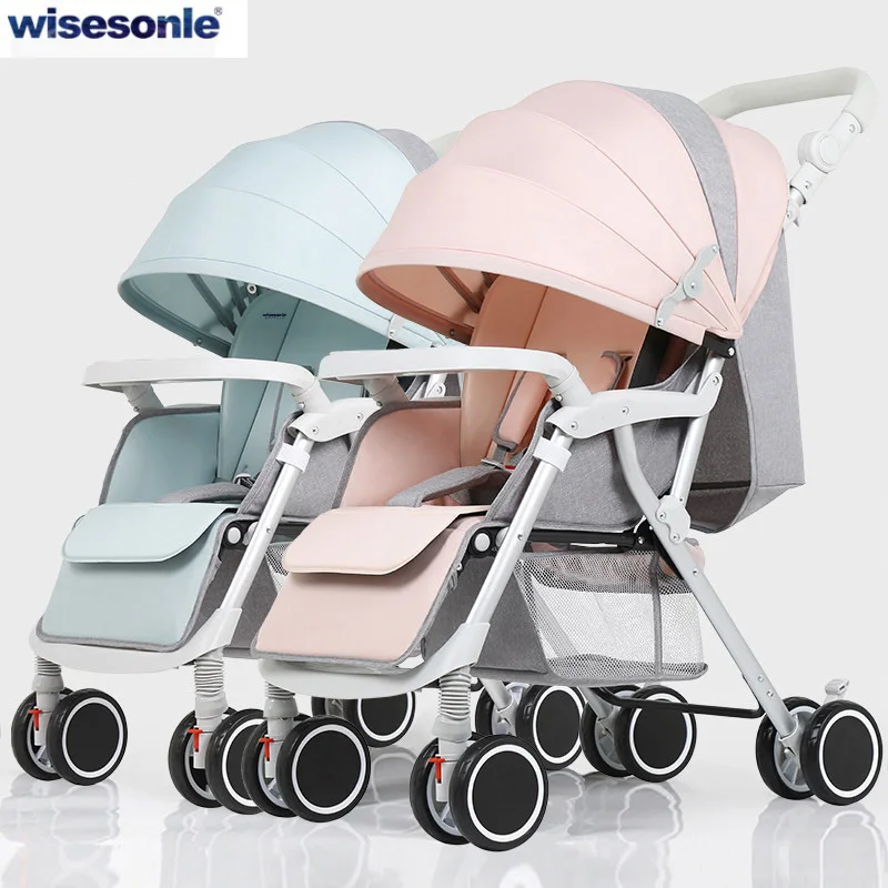 Wisesonle коляска детская для двоих каляски для детей коляска люлька для двойни коляска для погодок Россия - Цвет: ZS-06