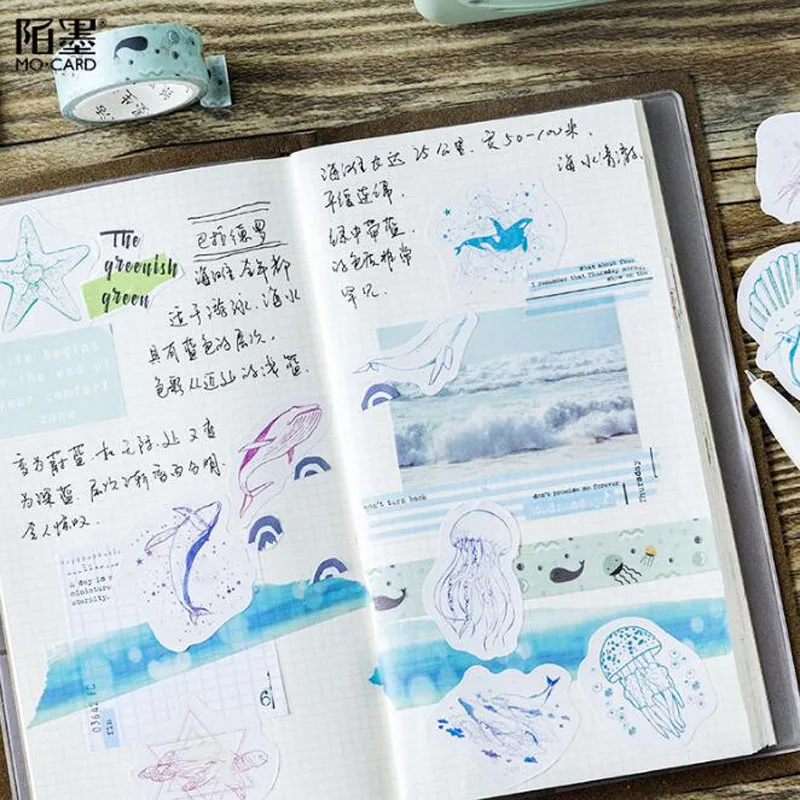 45 шт./кор. Звездные морские тотемные наклейки в упаковке Kawaii планировщик для