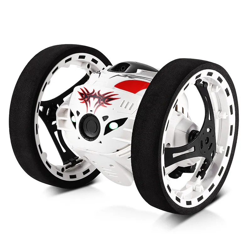 Мини-автомобили Bounce Car PEG-88 2,4 GHz RC автомобиль с гибкими колесами вращающийся светодиодный светильник с пультом дистанционного управления прыгающий автомобиль Подарки для детей