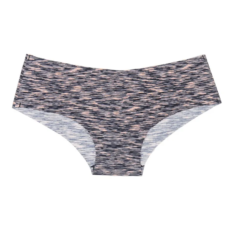 Женские сексуальные бесшовные трусики цветное полосатое бикини нижнее белье для