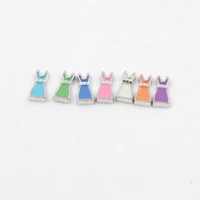 20pcslot colorful clothes designs alloy floating charm for floating memory living locket