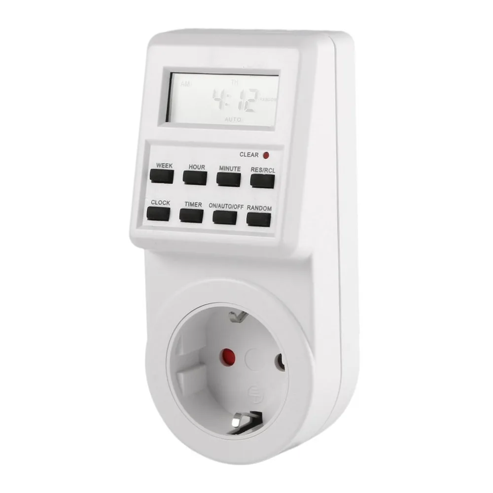 Plug-in Programmable Timer Switch Socket with Clock Summer Time Random Function Free Shipping Drop | Инструменты