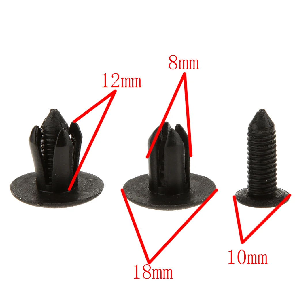 Черные нейлоновые фиксаторы для автомобильных дверей 20 шт. панель отделки Kia Hyundai