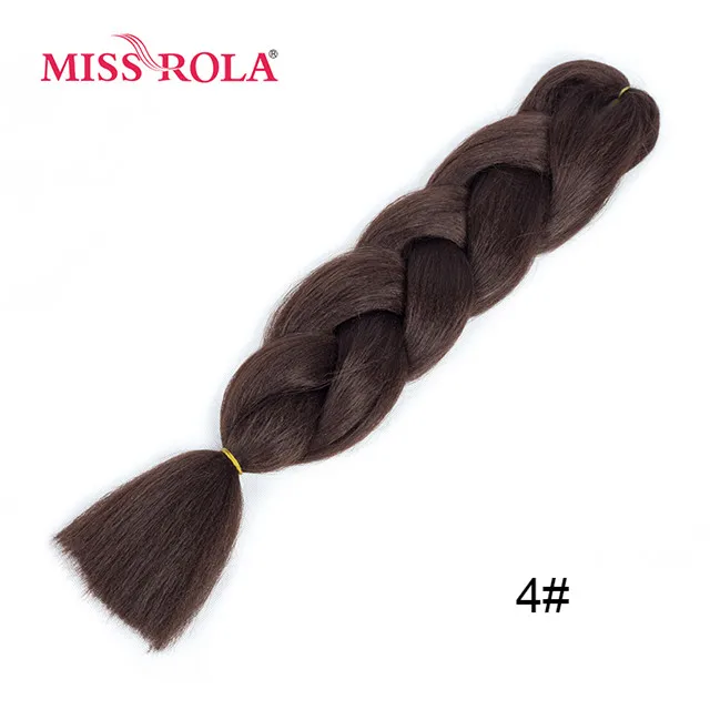1B/27HL Miss Rola, Омбре, синтетические волосы, Джамбо, плетение, 24 дюйма, высокотемпературное волокно, вязанное крючком, огромные косички, 100 г, Радужный Омбре, цвет - Цвет: 1B/27HL
