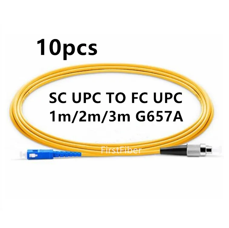 1 м 2 3 10 ⑤ пакет SC PC TO FC UPC to G657A волоконный патч-кабель перемычка патч-корд Simplex 0 мм