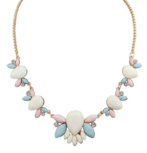 SF4-40 ювелирные изделия Модные ожерелья для женщин 2014 камень свежий темперамент