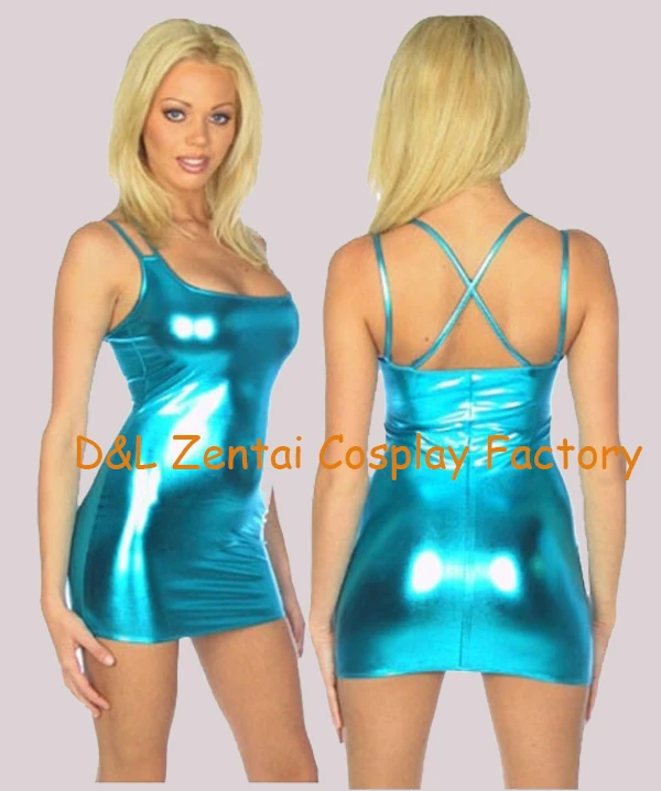 Бесплатная доставка DHL сексуальные женские костюмы на Хэллоуин синее блестящее