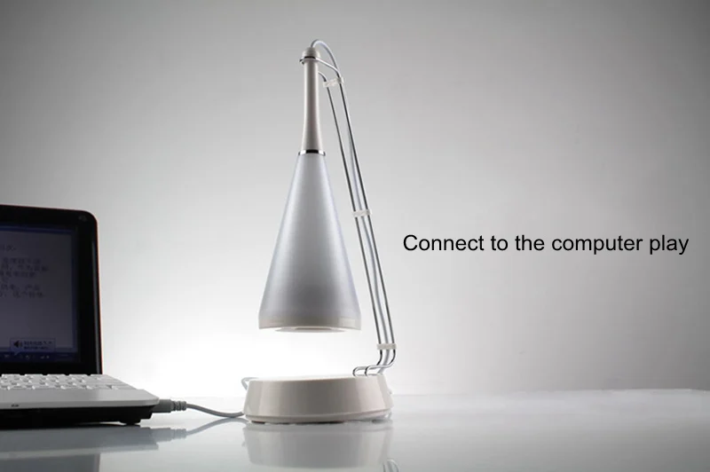 JINLE многофункциональная креативная Беспроводная bluetooth музыкальная лампа USB DC 5 V зарядка сенсорный светодиодный черный белый аудио настольная лампа