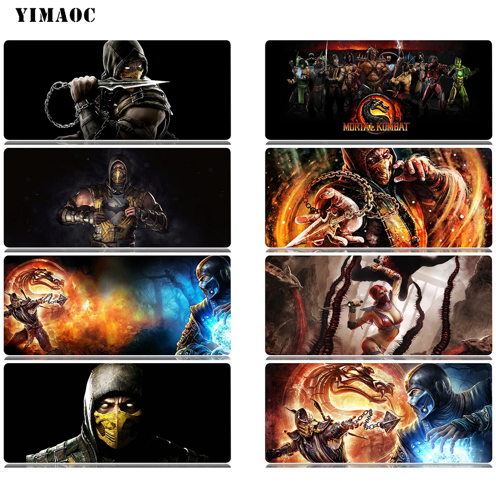 YIMAOC Mortal Kombat Коврик Для Мыши Компьютерный коврик для мыши Противоскользящий