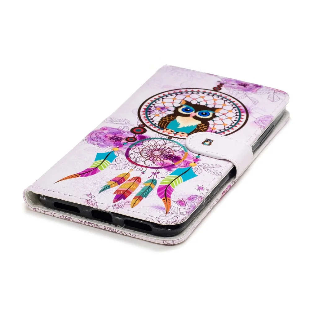 Кожаный чехол книжка Go2linK с изображением цветов панды бабочки орхидеи