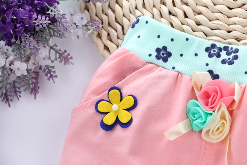 DIIMUU/1 предмет Детские брюки для маленьких девочек Милые хлопковые средней длины с