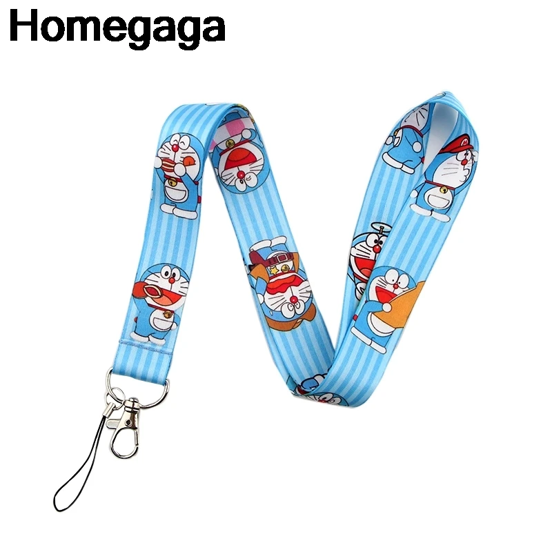 

10pcs/lot Homegaga cartoon keychains Accessories Safety Breakaway For Phone ID Badge Holder Keys Strap Tags Neck lanyard D2194