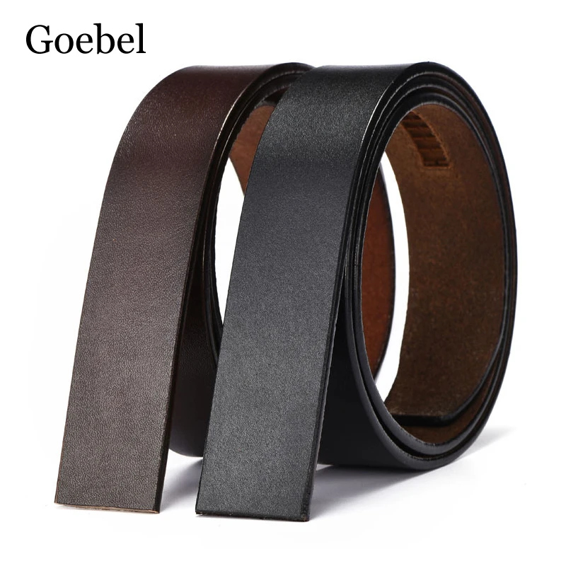 Ремень Мужской без пряжки шириной 35 мм спилок автоматическая пряжка брендовые