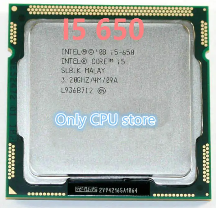 Бесплатная доставка процессор Intel Core i5 650 3 2 ГГц 4 Мб кэш памяти разъем LGA1156 32 нм 73 Вт