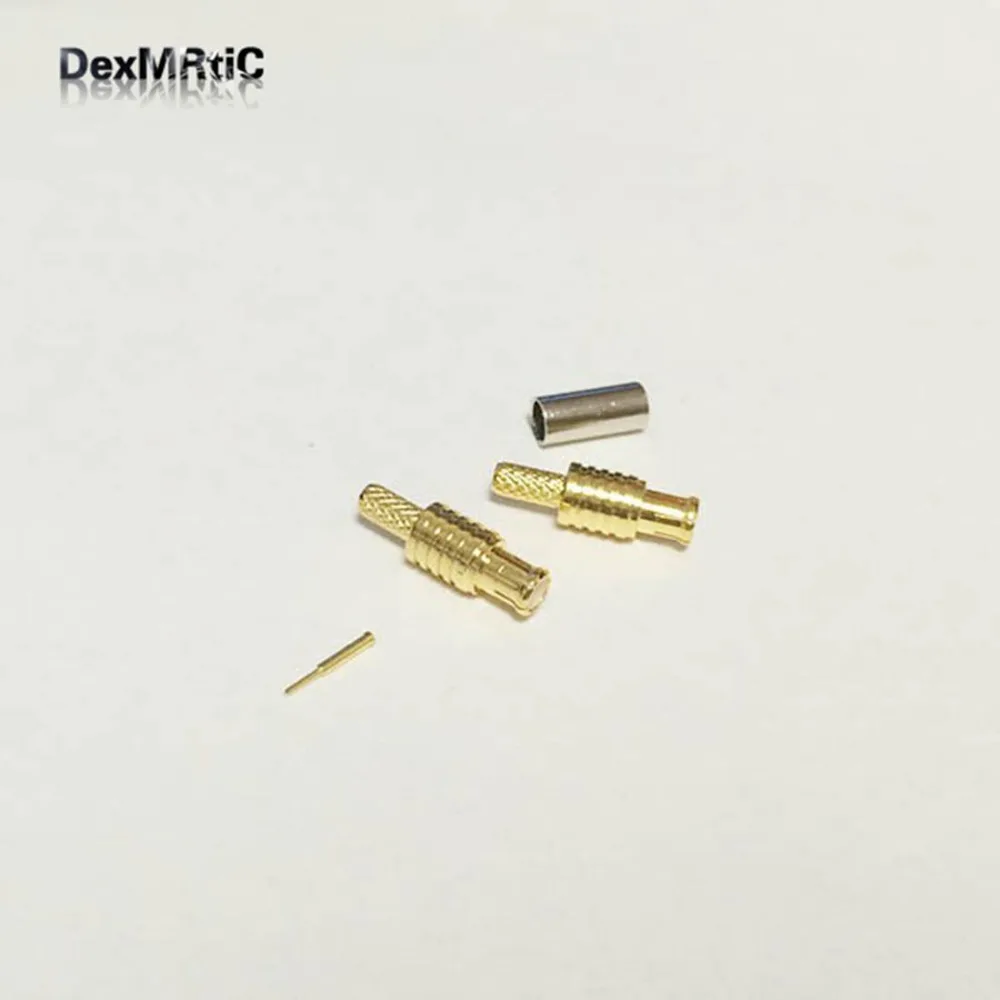 1 шт. RF штекер mcx Штекерный соединитель обжимные клещи для RG316, RG174, LMR100 прямой позолоченный