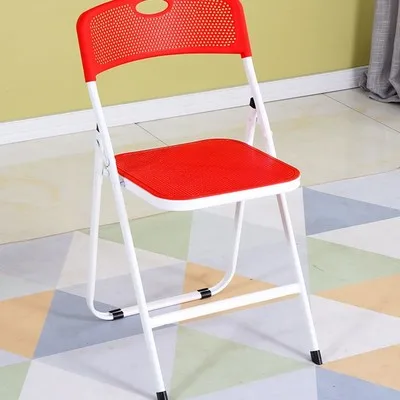 style4 Складное кресло из дышащего пластика, Простое домашнее портативное уличное кресло, простое офисное компьютерное обучающее кресло для взрослых - Цвет: style4