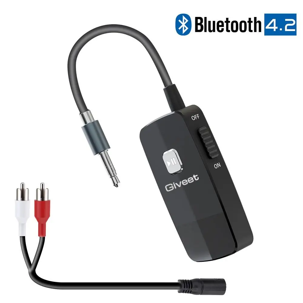 Bluetooth 4 2 приемник с 3 5 мм RCA Jack портативный беспроводной HiFI аудио адаптер для дома