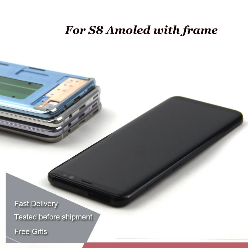 AMOLED ЖК дисплей для SAMSUNG Galaxy S8 Plus G950 G950F G955 G955F сенсорный экран дигитайзер в сборе +